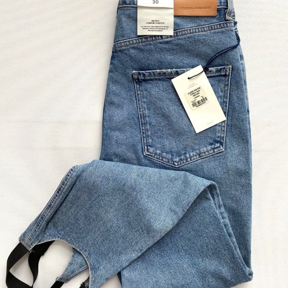 CITIZENS OF HUMANITY Valerie High Rise Tapered Stirrup Jean in Caraway ( 30 ) - Picture 9 of 9